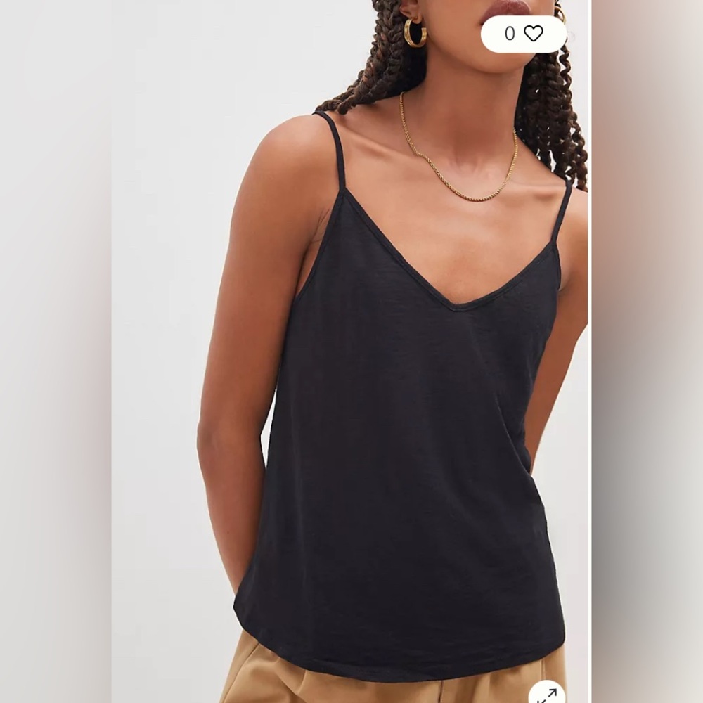 Anthropologie Daily Practice Black Tank - Large